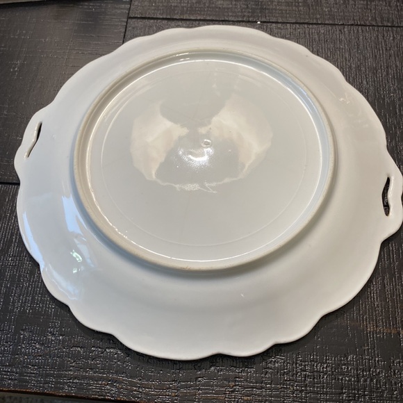 Lovely Vintage Antique (? )Handled Roses Plate! - Picture 6 of 7